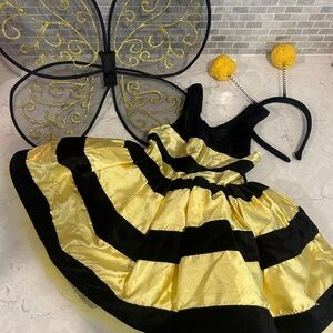 Yellow and Black Bumblebee Kids Costume